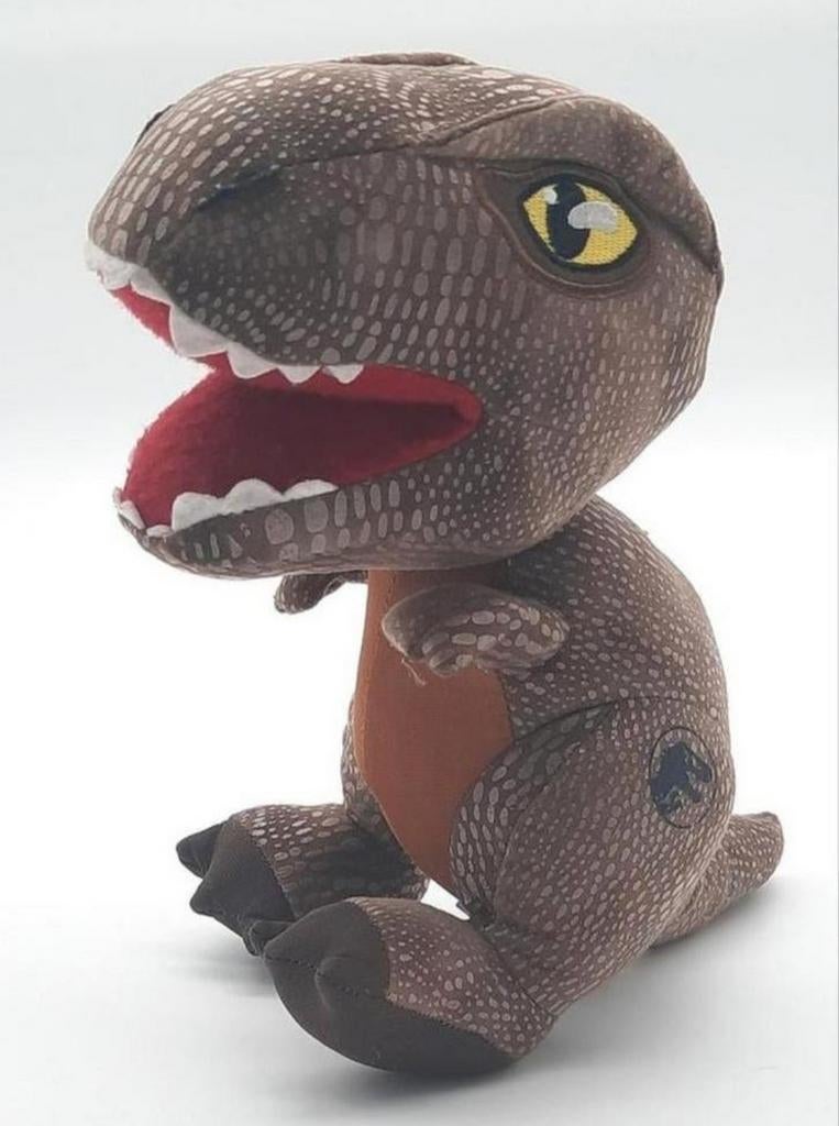 Jurassic World T-Rex Dinosaurus knuffel 22cm hoog, Ophalen of Verzenden, Zo goed als nieuw, Film, Actiefiguur of Pop