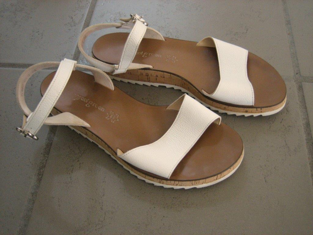 Zeer mooie wit leren sandalen PAUL GREEN 39-40 snazzeys, Kleding | Dames, Schoenen, Verzenden, Wit, Sandalen of Muiltjes, Zo goed als nieuw