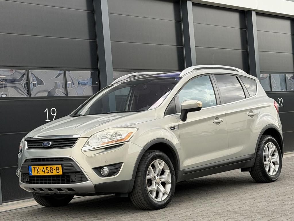 Ford Kuga 2.0 TDCI Titanium 4x4 Panorama (bj 2008), Auto's, Ford, 1513 kg, 136 pk, Leder, Bedrijf