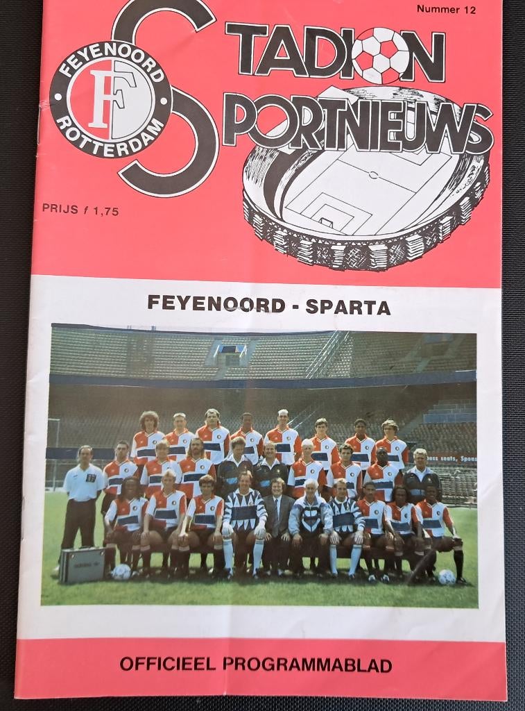 Feyenoord - Sparta 1991/1992, Ophalen of Verzenden, Gebruikt, Feyenoord, Boek of Tijdschrift