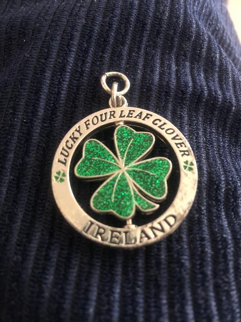 Gelukssleutelhanger klavertje vier - Ierland, Ophalen of Verzenden, Gebruikt