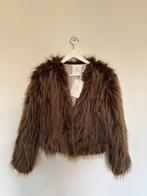 Faux fur jacket nukus 36/S, Kleding | Dames, Ophalen of Verzenden, Zo goed als nieuw, Maat 36 (S), Bruin