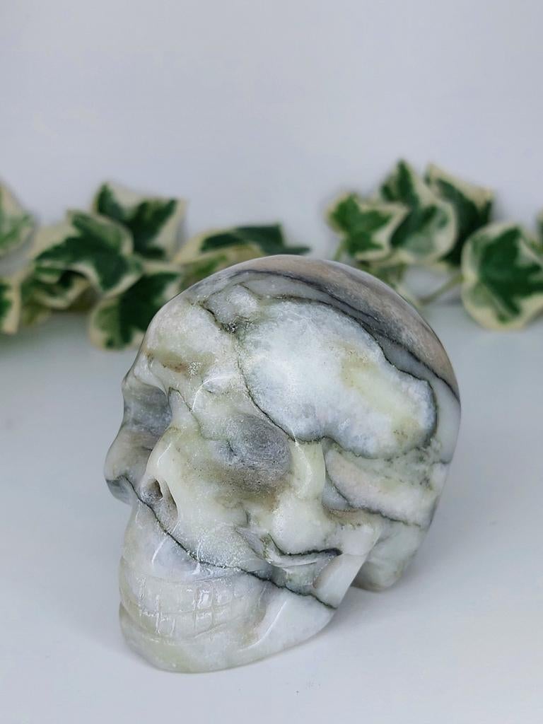 Skull met afgezakte halo/aureool, Ophalen of Verzenden