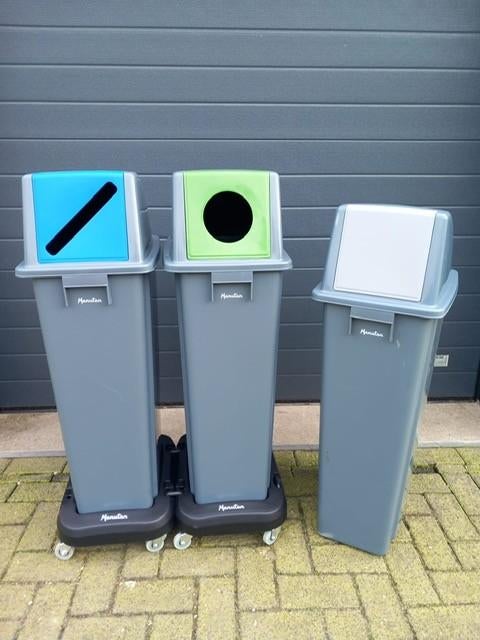 Papier krat papierbak, Ophalen, Kunststof, Gebruikt, -