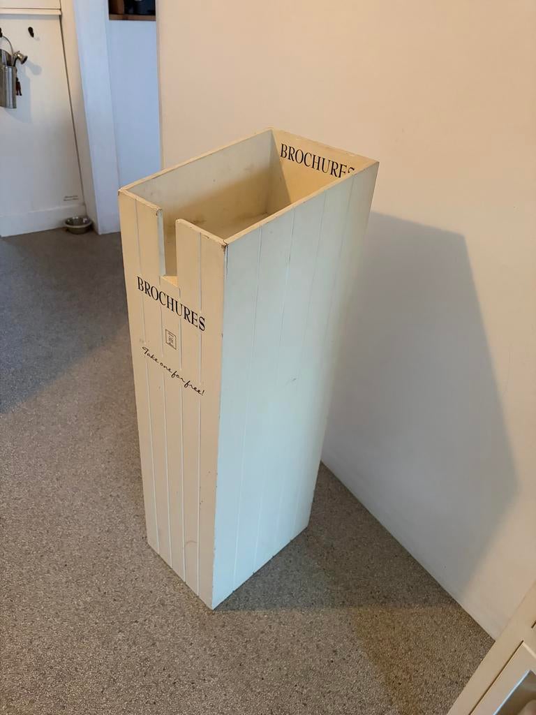 Riviera Maison Oude Collectie Houten Tijdschriftenhouder, Hout, Gebruikt, Ophalen of Verzenden, Landelijk