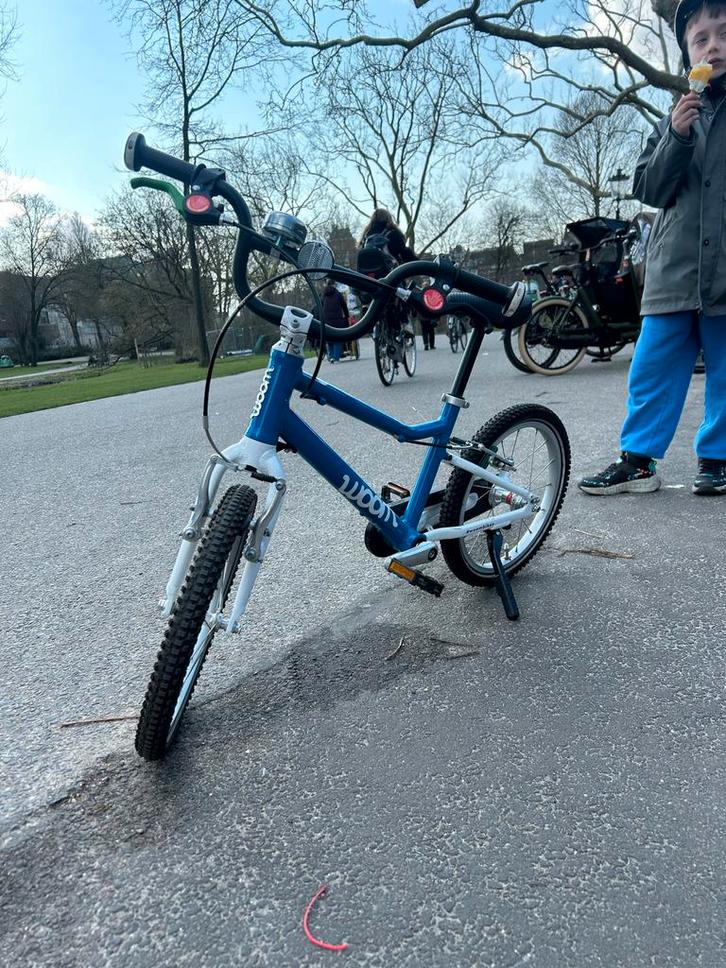 Woom 3 Kinderfiets Blauw 16 inch, Fietsen en Brommers, Fietsen | Kinderfietsjes, Gebruikt, 16 tot 20 inch, Ophalen