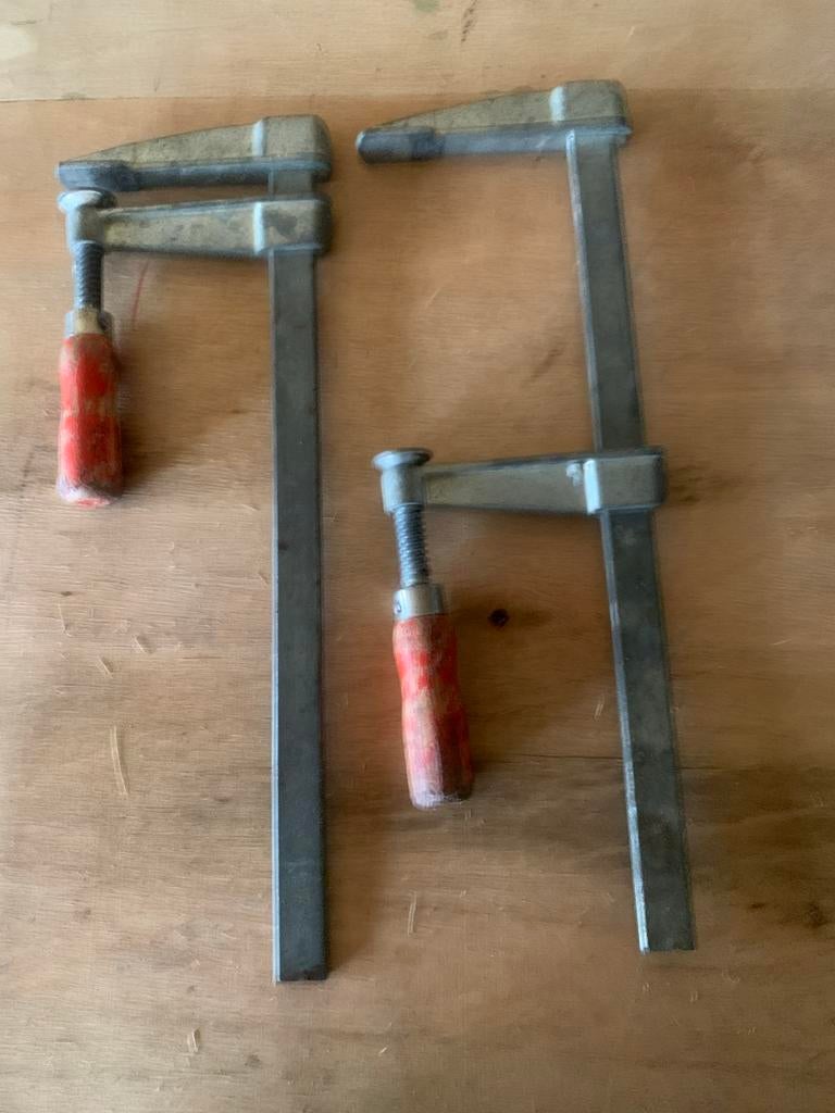 Twee lijmklemmen, Ophalen of Verzenden, Gebruikt