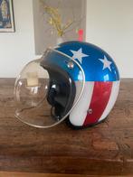 Vintage Captain America chopper helm, Overige merken, Jethelm, Ophalen of Verzenden, L