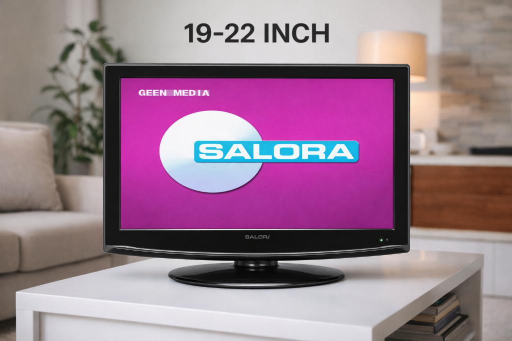Solar tv met dvd speler en hdmi 22inch, Gebruikt, 50 Hz, LCD, 60 tot 80 cm