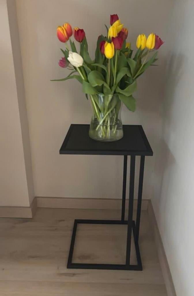 Bijzettafel Kwantum, Ophalen, Zo goed als nieuw, Rond, Minder dan 55 cm