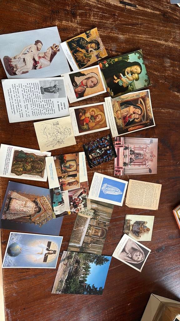 20 verschillende kaarten/prentjes maria, Ophalen of Verzenden, Kaart of Prent