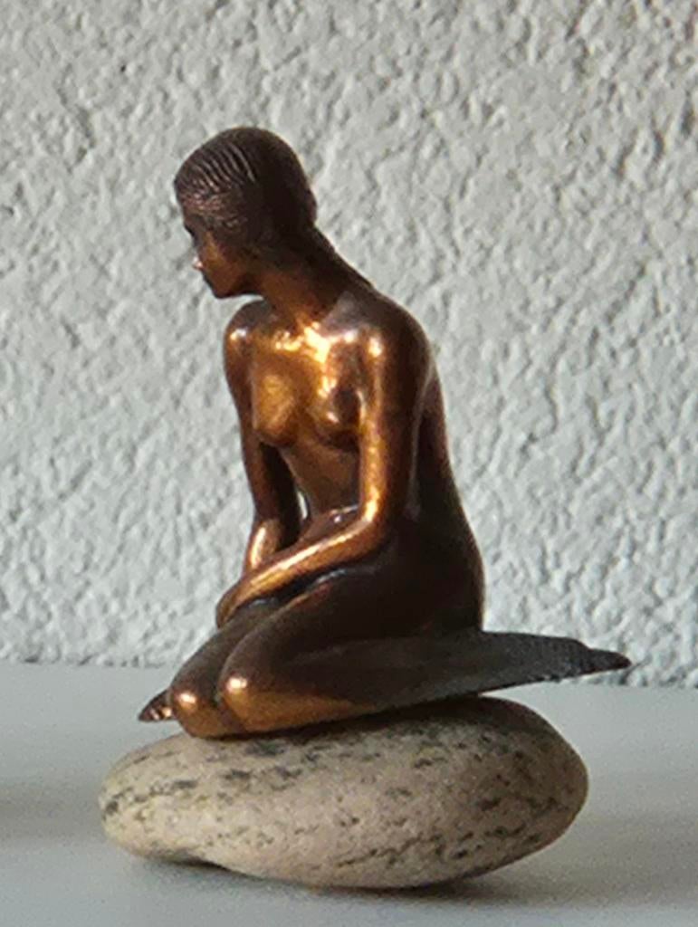 Miniatuur De Kleine Zeemeermin beeldje, Antiek en Kunst, Ophalen