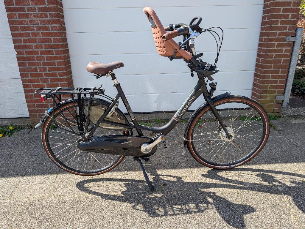 Gazelle Bloom moederfiets D57, Fietsen en Brommers, Fietsen | Dames | Moederfietsen, Ophalen, Gebruikt, 56 cm of meer, Dubbele standaard