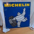Michelin reclamebord van emaille, Ophalen of Verzenden, Zo goed als nieuw, Reclamebord
