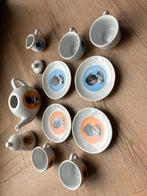 Vintage Jip en Janneke theeservies - Compleet, Gebruikt, Keramiek, Ophalen of Verzenden, Overige stijlen