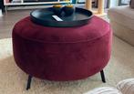 Velvet poef rood 92cm, Ophalen, Gebruikt, Rond, 75 tot 100 cm