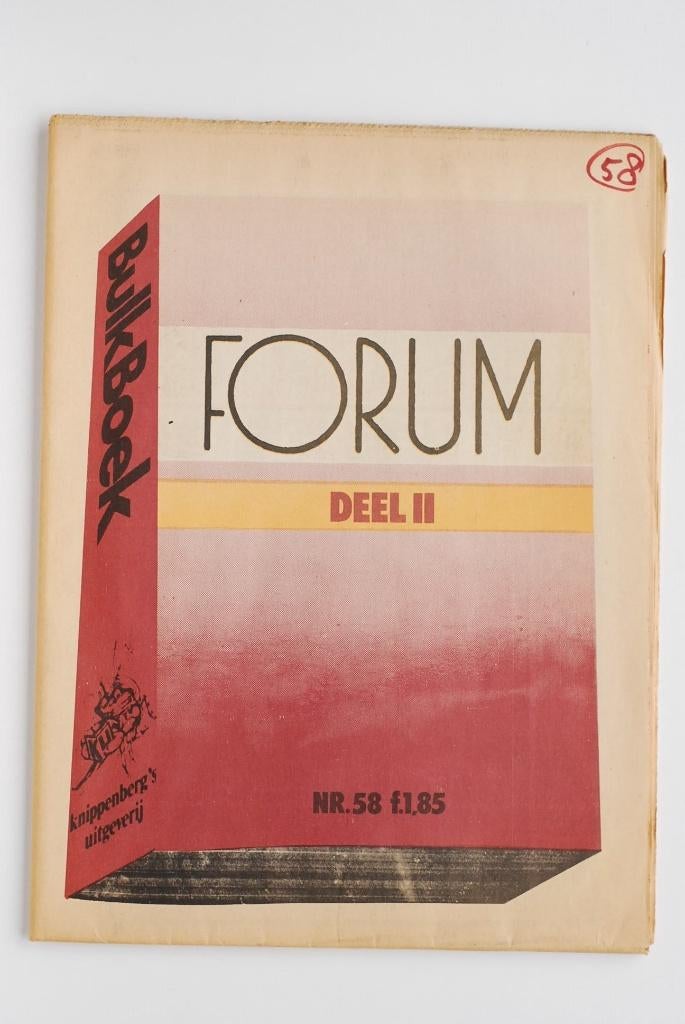 Forum Bulkboek 58 1e reeks deel 2 (1977), Verzenden, Zo goed als nieuw, Overige typen