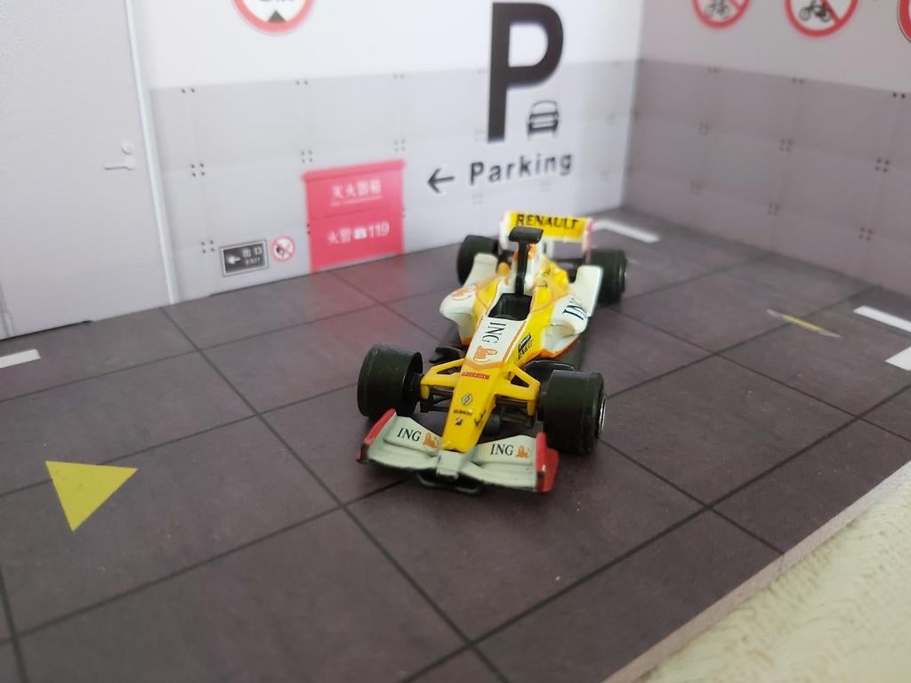 Renault F1 Raceauto Model - ING Livery, Ophalen of Verzenden, Zo goed als nieuw, Auto