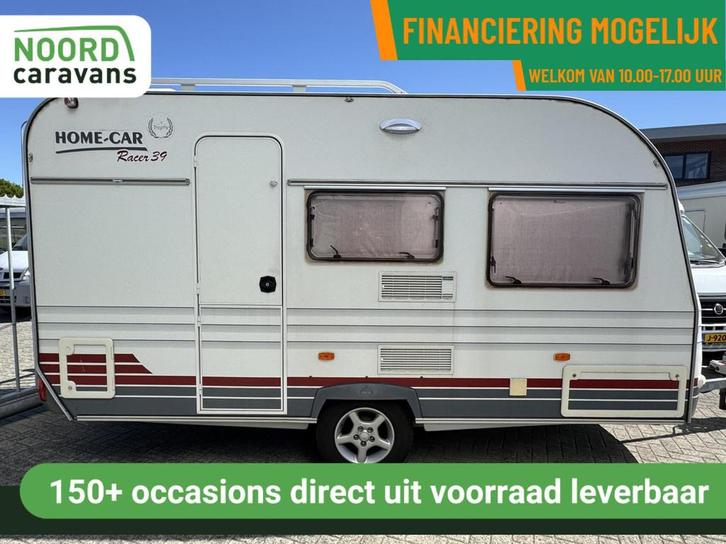 Home-car RACER 39, VOORTENT, FIETSENDRAGER, TOILET, DWARSBED, Caravans en Kamperen, Caravans, Bedrijf, tot en met 4, 750 - 1000 kg