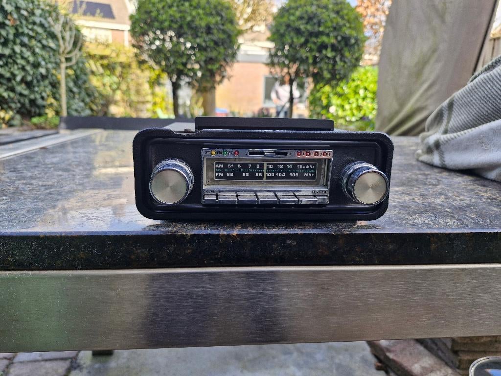 jaren 60/70 am/fm radio met 8 track speler, Ophalen of Verzenden, Gebruikt