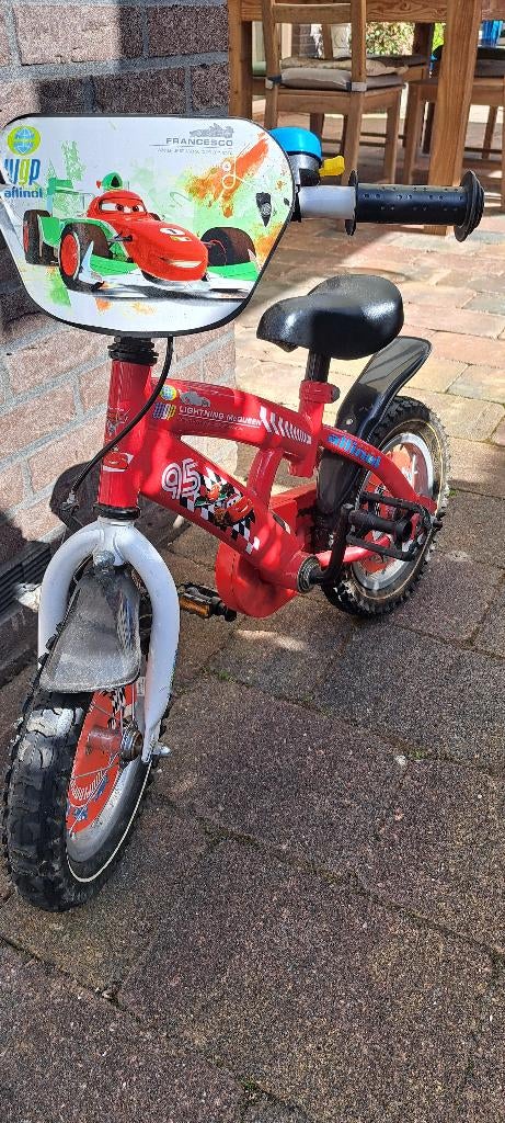 kinderfietsje 12,5 inch, Fietsen en Brommers, Ophalen, Zijwieltjes, Gebruikt, Allinol Disney Cars