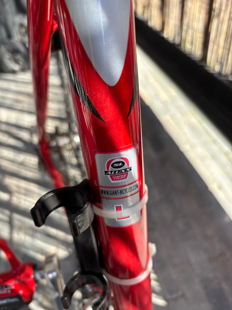 Giant TCR Racefiets 56cm - Rood Aluminium, Fietsen en Brommers, Fietsen | Racefietsen, Gebruikt, Aluminium, 53 tot 57 cm, Giant