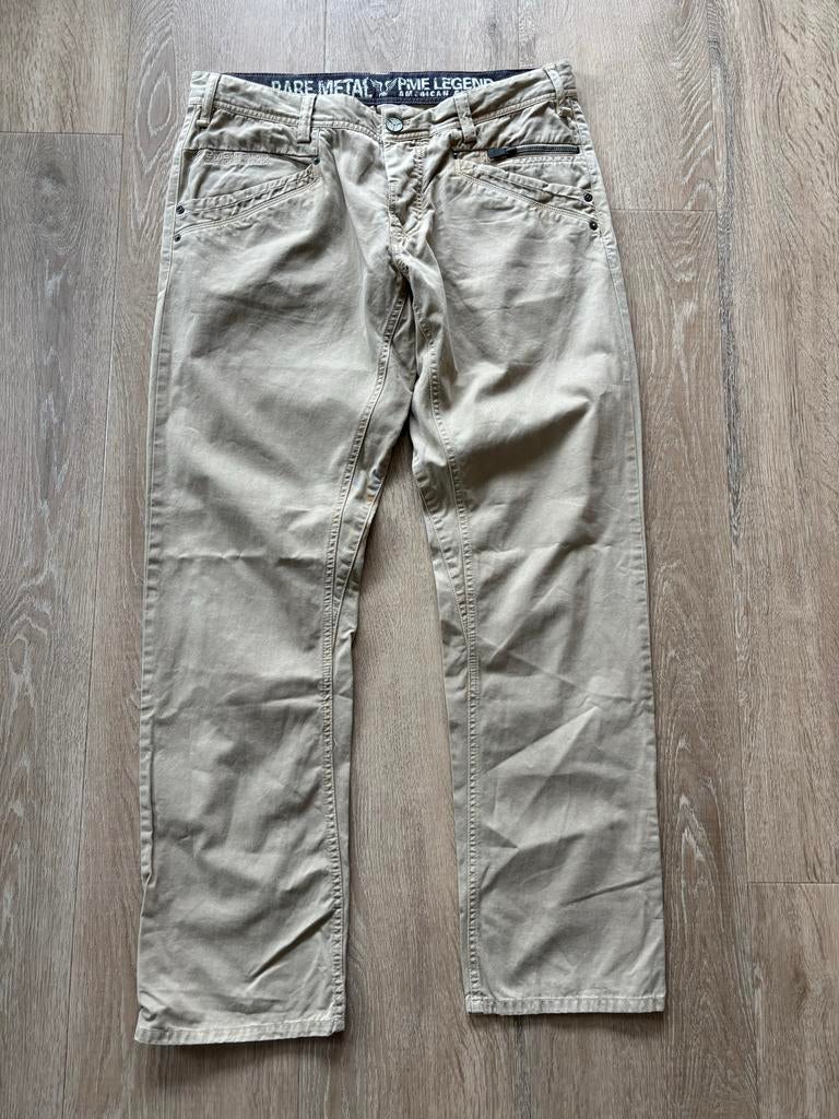 PME Legend Gabardine Bare Metal Jeans - Maat 34/32, Kleding | Heren, Ophalen of Verzenden, Zo goed als nieuw, Overige maten, Beige