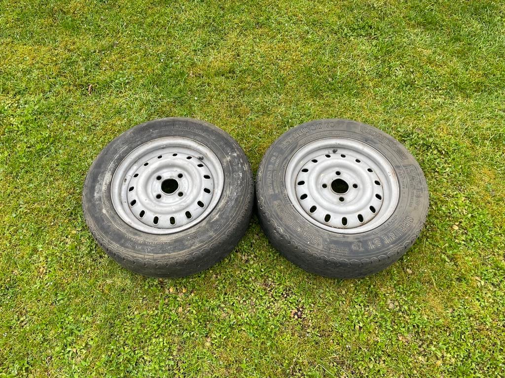 Originele Opel Kadett A B C C-City Velgen 2 Stuks 13 Inch GM, Ophalen, Gebruikt, Opel