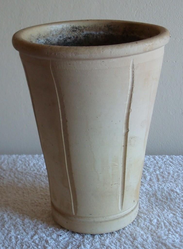 bloempot voor binnen en/of buiten 20 cm hoog, Ophalen, Overige materialen, Gebruikt, Rond