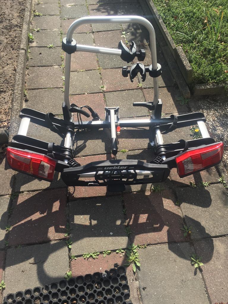 Uebler x21-S fietsendrager voor 2-fietsen, Auto diversen, Fietsendragers, Ophalen, Zo goed als nieuw, Trekhaakdrager, Elektrische fiets