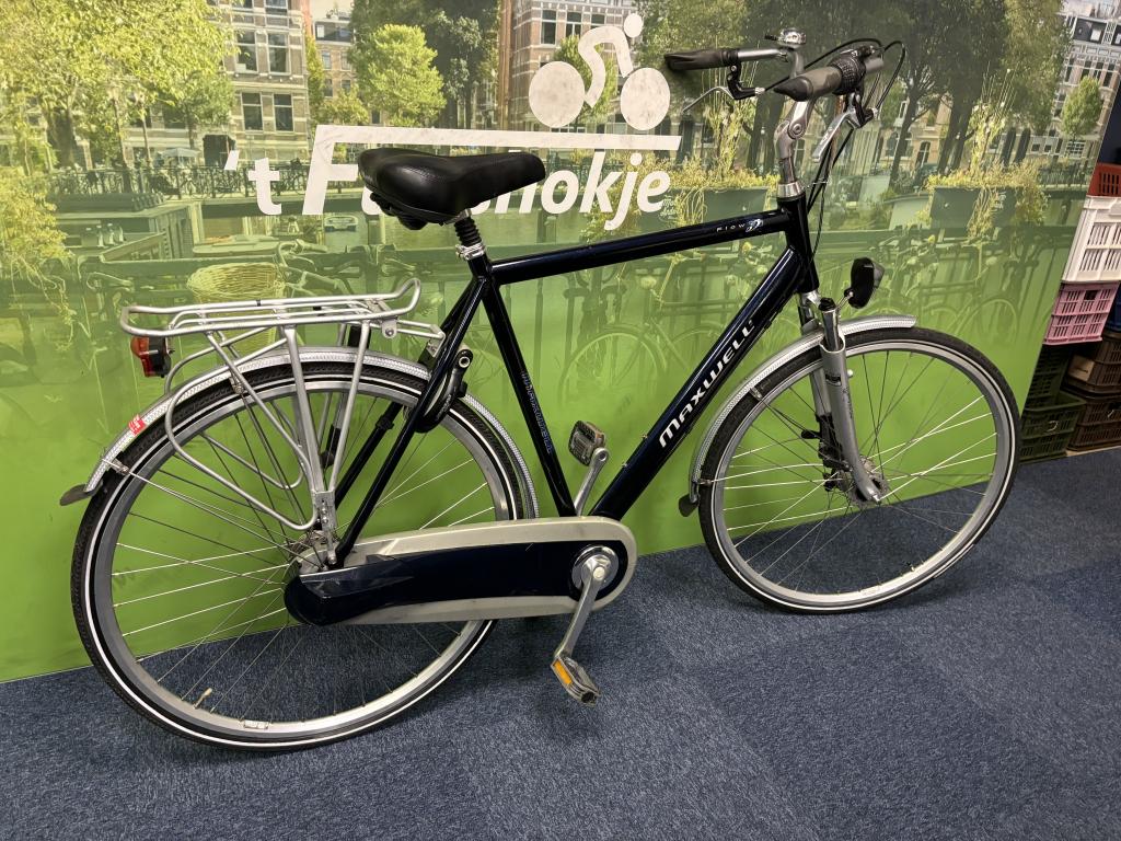 Fietshokje Raaks: MaxWell Flow herenfiets 62cm, Versnellingen, Niet ingevuld, Ophalen of Verzenden, Zo goed als nieuw