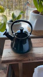 Fluitketel le Creuset zwart, Ophalen, Zo goed als nieuw, Gietijzer, Koekenpan of Braadpan
