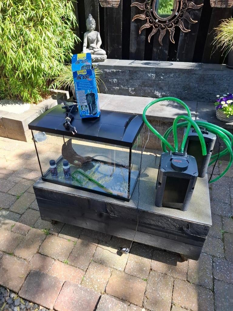 aquarium, Dieren en Toebehoren, Vissen | Aquaria en Toebehoren, Ophalen, Inclusief toebehoren, Leeg aquarium