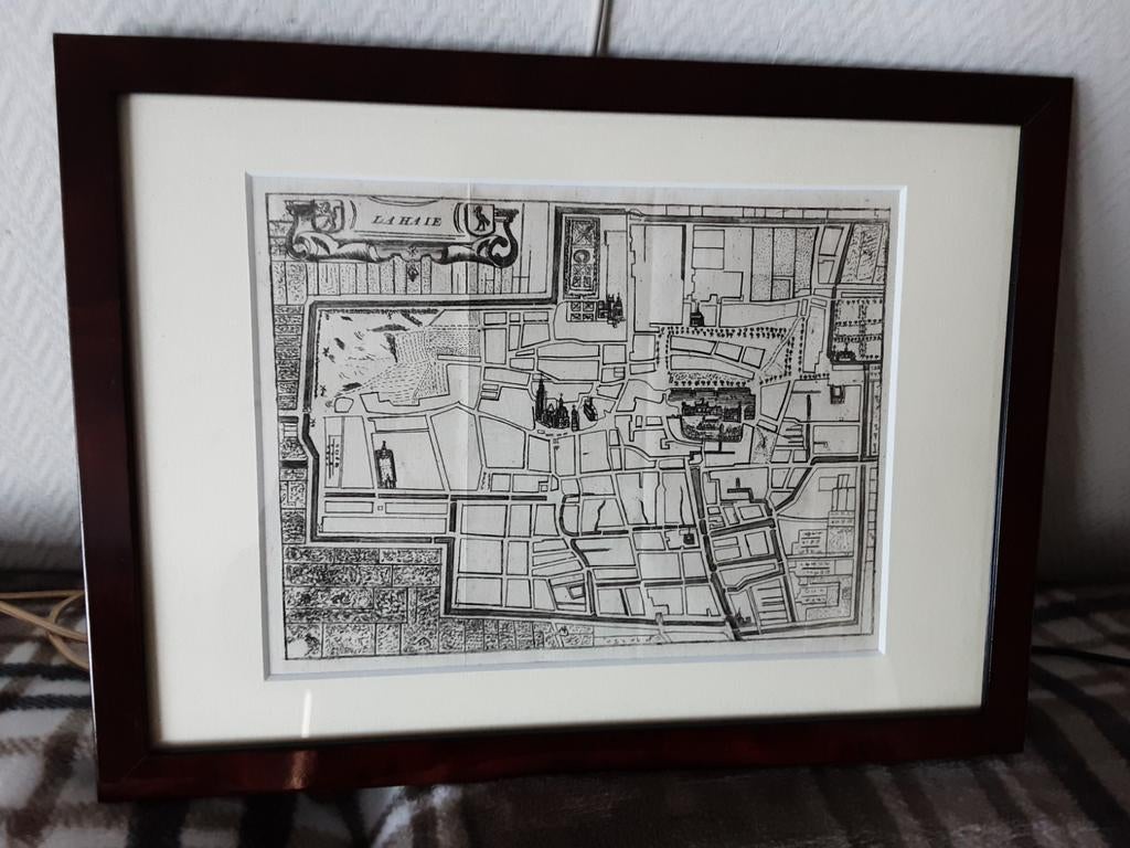 Oude grondtekening/plattegrond van Den Haag (La Haye), Onbekend, Voor 1800, Ophalen of Verzenden, Nederland