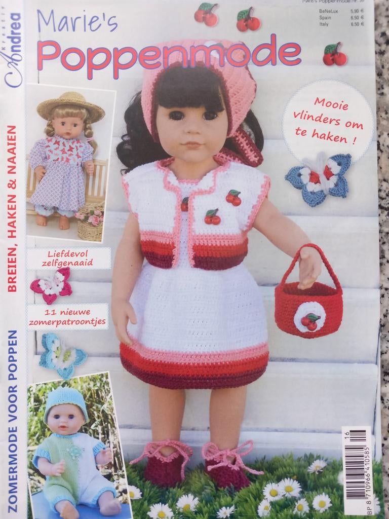 Marie's poppenmode, Hobby en Vrije tijd, Breien en Haken, Ophalen of Verzenden, Haken, Patroon of Boek
