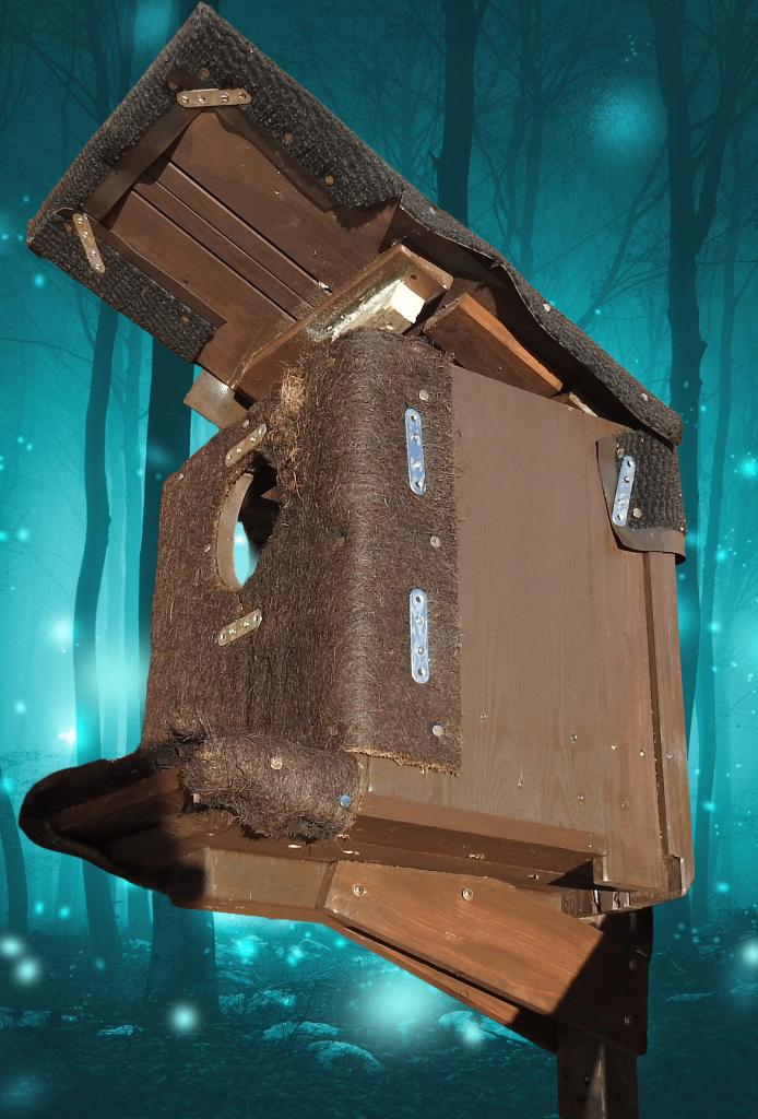 Bosuil-nestkasten. 2st., Dieren en Toebehoren, Ophalen, Zo goed als nieuw, Hout, Broedkooi of Kweekkooi