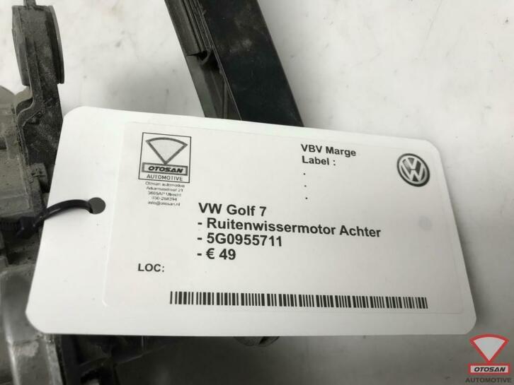 vw golf 7 ruitenwissermotor achter 5g0955711, Gebruikt, Volkswagen, Volkswagen AG, Berliner Ring 2
38440  Wolfsburg, DE