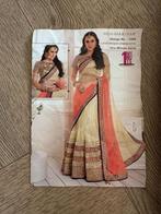 Lehenga Saree, Ophalen, Beige, Zo goed als nieuw, Maat 36 (S)