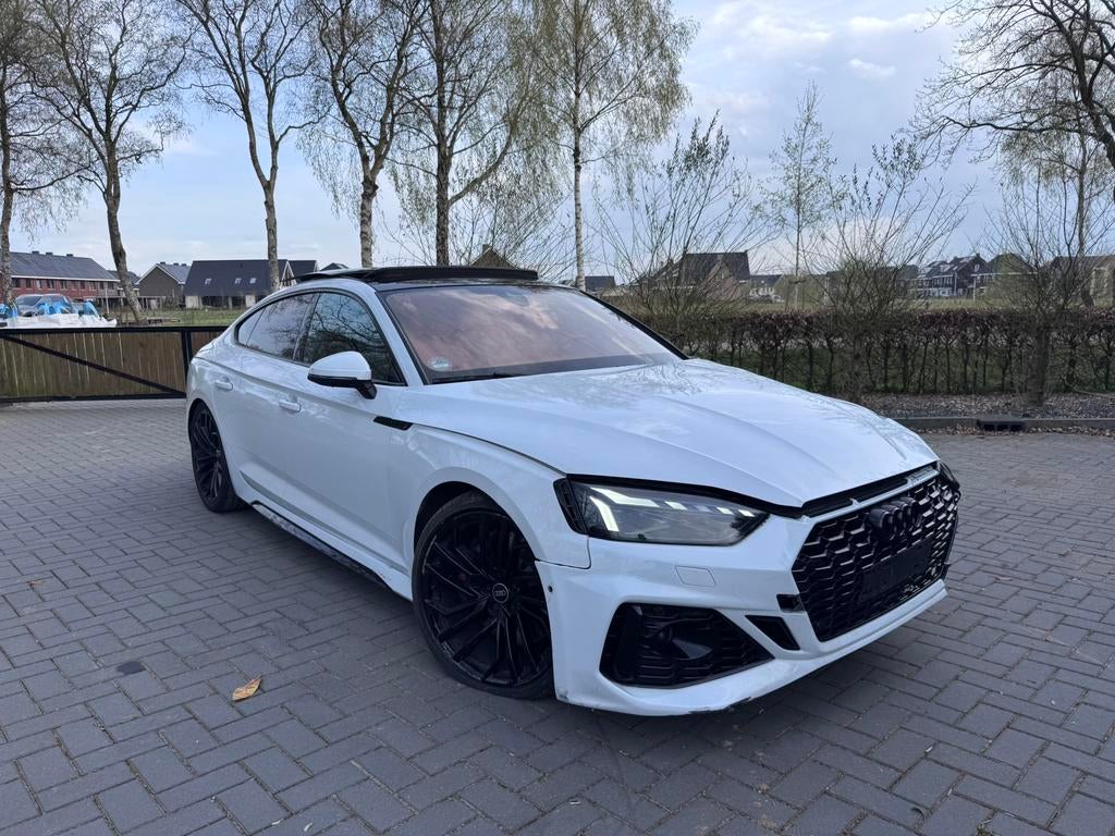 Audi RS5 2.9 TFSI Quattro Panoramdak|Leer|Massage|450pk|VOL!, Auto diversen, Schadeauto's, Zwart, Audi, 2898 cc, Benzine