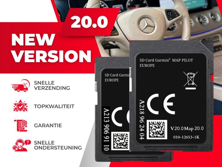 Mercedes A218, A213 SD Kaart V20 ✅ 2025 Garmin Map, Computers en Software, Navigatiesoftware, Nieuw, Landkaarten, Heel Europa