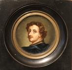 Gesigneerd 19e eeuws miniatuur portret, Ophalen of Verzenden