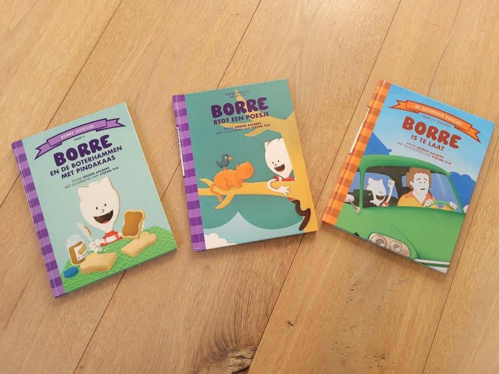 3 Borre Boekjes: Borre Leesclub (dubbel), Ophalen of Verzenden, Zo goed als nieuw, Jeroen Aalbers, Fictie algemeen