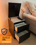 Nachtkast met GEHEIME ruimte!!! Opent met pasje, Ophalen, Zo goed als nieuw, Minder dan 45 cm, Minder dan 55 cm