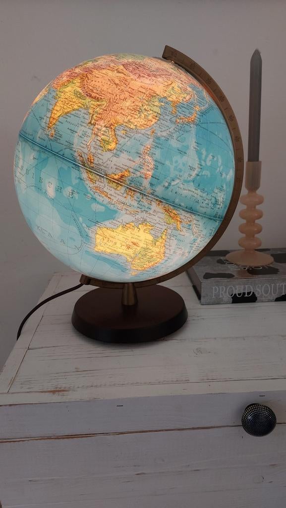 Vintage Columbus wereldbol  Door Paul Oestergaard GmbH., Huis en Inrichting, Woonaccessoires | Wereldbollen, Ophalen of Verzenden