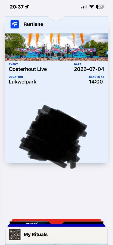 Oosterhout Live ticket, Eén persoon