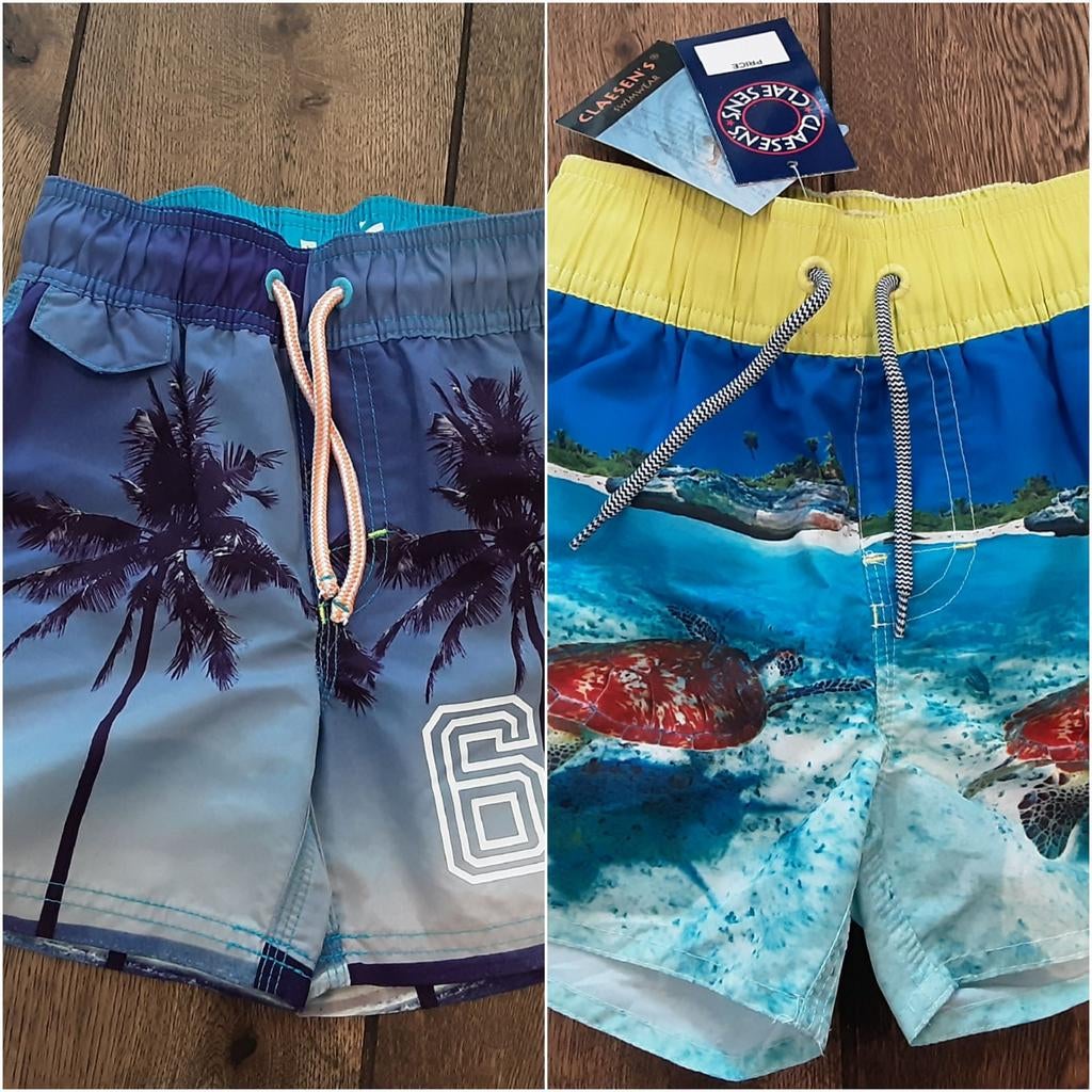 Claesens zwembroek zwemshort 2x maat 92 98 1x NIEUW, Kinderen en Baby's, Kinderkleding | Maat 92, Ophalen of Verzenden, Nieuw
