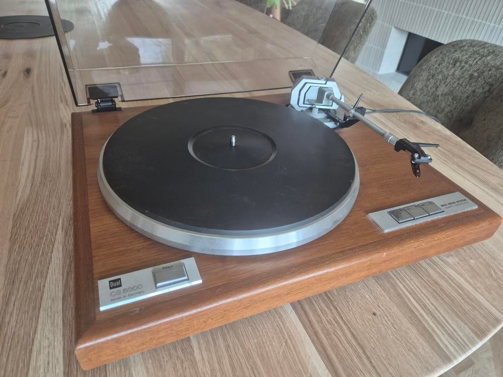 Dual CS5000 Platenspeler met Ortofon 2M-element, Gebruikt, Pitch-regelaar, Ophalen of Verzenden, Platenspeler