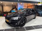 BMW 1-serie 118i High Executive M-Sport|Pano|Leder|Stoelverw, Gebruikt, Zwart, Bedrijf, 650 kg