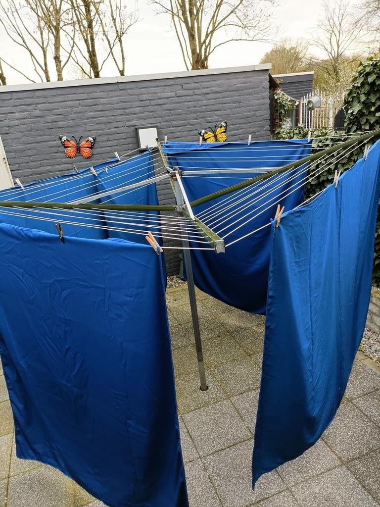 Orginele 5 delig Thule residentie gordijnen..blauw, Caravans en Kamperen, Ophalen of Verzenden, Zo goed als nieuw