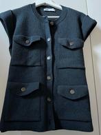Gilet vest donker blauw fijn gebreid maat S, Ophalen of Verzenden, Zo goed als nieuw, Maat 38/40 (M), Blauw